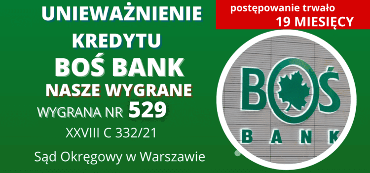 Unieważnienie kredytu we frankach Bank Ochrony Środowiska i 152 500,65 zł dla naszych Klientów. Wygrywamy w Sądzie Okręgowym w Warszawie